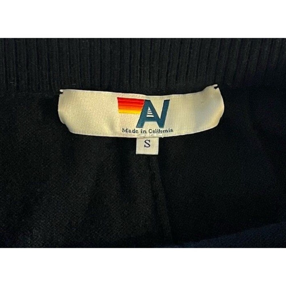 Aviator Nation Rainbow Stripe Cashmere Knit Jogger Pant Size Small Black/Gray - Picture 2 of 4